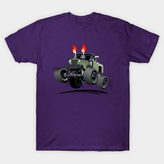 Cartoon monster truck T-Shirt by Mechanik